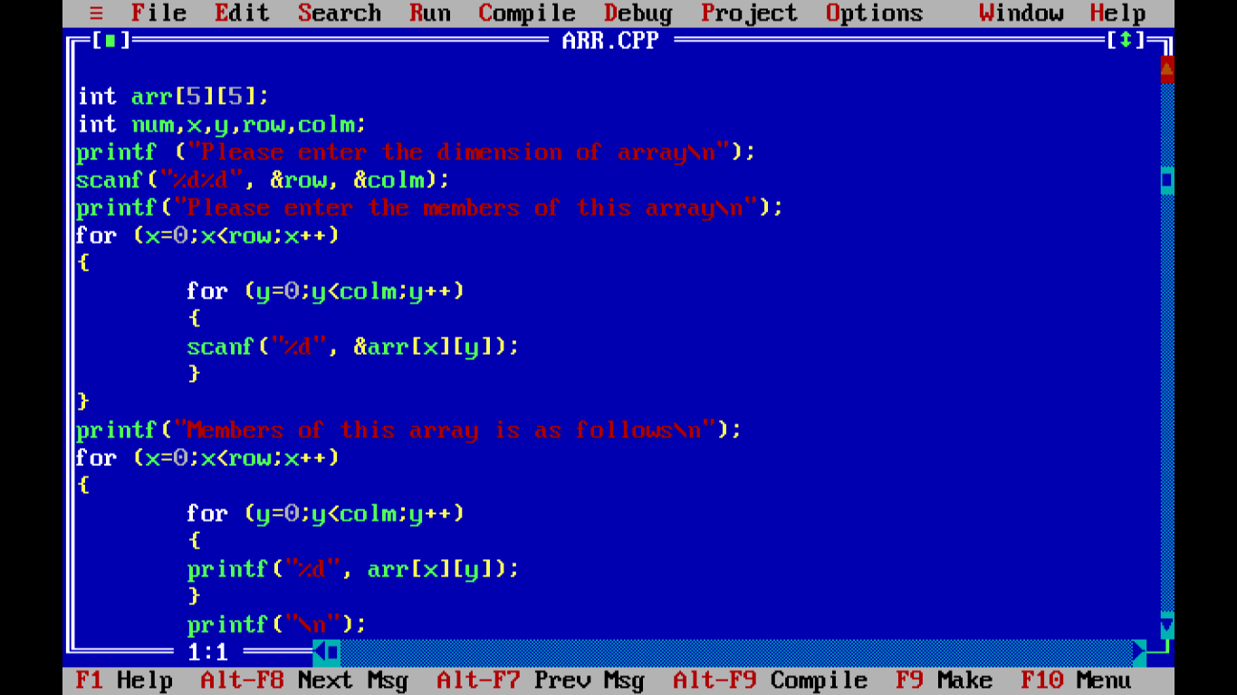 C Arrays Wideskills